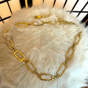 Michael Kors Gold Chain Link Belt
